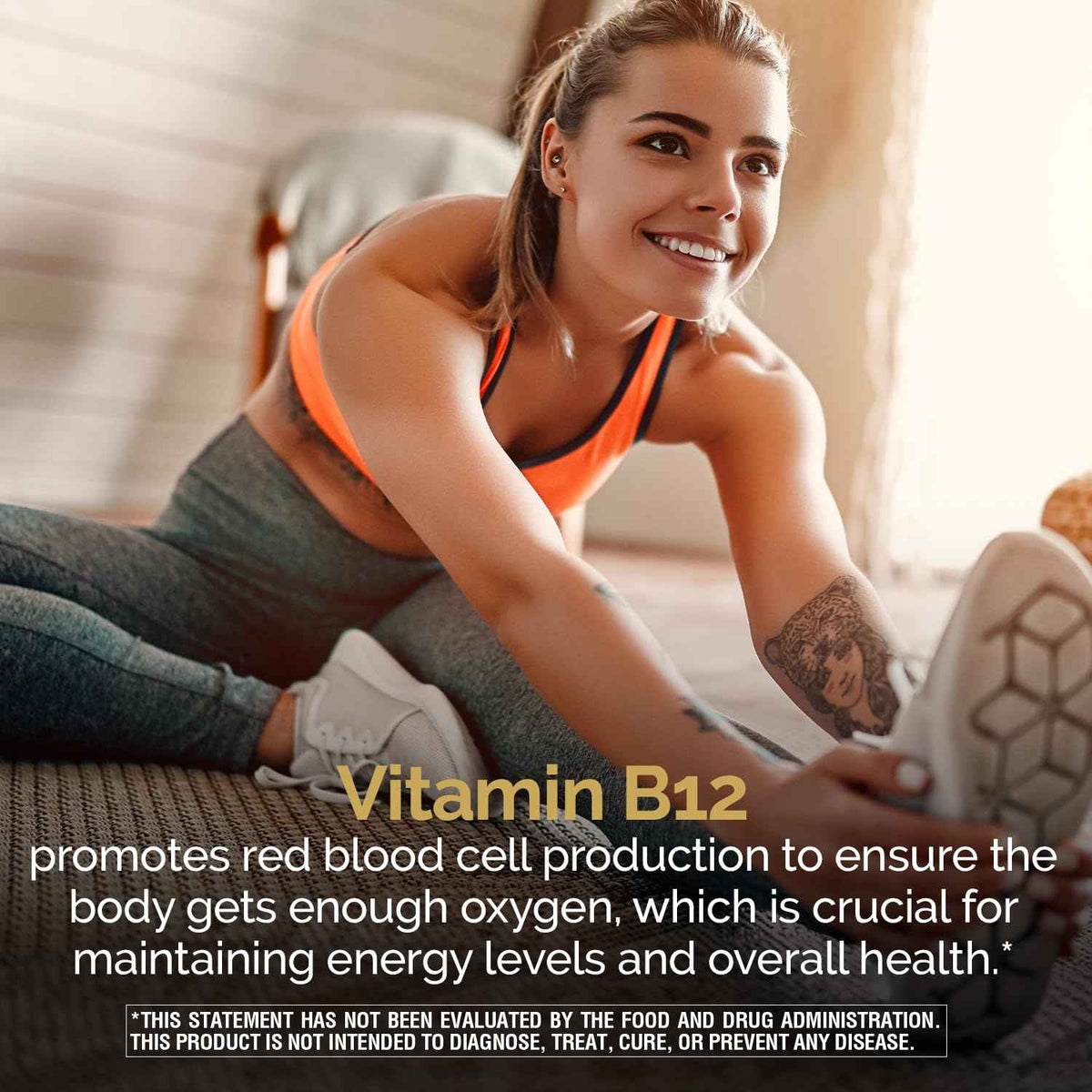 Nature's Wonder Vitamin B12 1000 mcg Timed Release Tablets for Energy Metabolism, Supports Brain Health and Nervous System Health