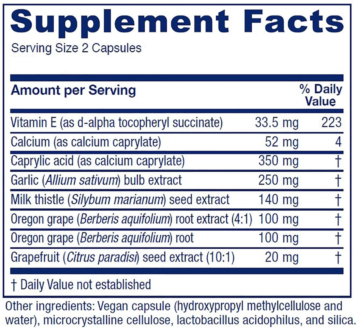 Vitanica Candidastat, Yeast Balance Supplement and Support, Vegan, 120 Capsules