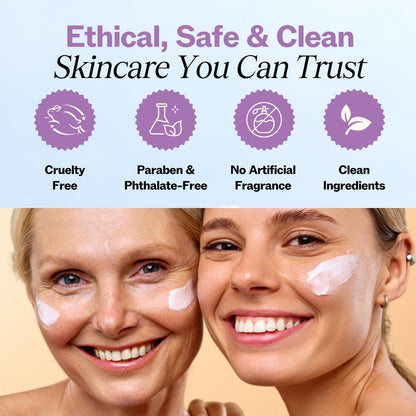 LilyAna Naturals Eye Cream Duo (1.7 oz x 2) - Natural Anti-Aging Treatment for Dark Circles, Puffiness & Sensitive Skin