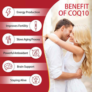 DRFOSTER Ubiquinol CoQ10 200mg, with PQQ & Vitamin E, 120 Servings - Active Ubiquinol, Coq10 200mg, Black Pepper for Max Absorption, Allergen-Free, Powerful Antioxidant, Brain & Energy Support