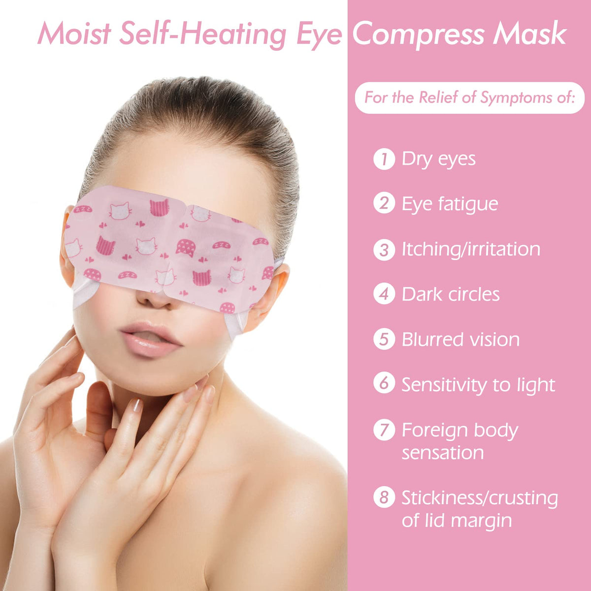 Jekeno Steam Eye Mask - 1-Hour Deep Relaxation (16 Packs)