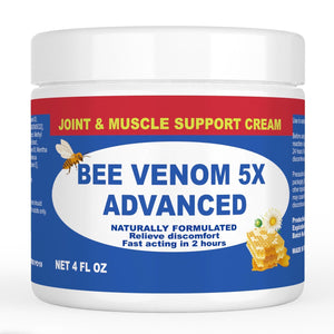 JOYFULART Zealand Bee Venom Serum Gel, Professional for Joint, Muscle, Bone Cream, 24h Fast Release, Soothing Powerful for Back, Neck, Hand, Foot, Knee, Muscle, Shoulder, Hip, Nerve JOYFULARTBuy Supplements Australia