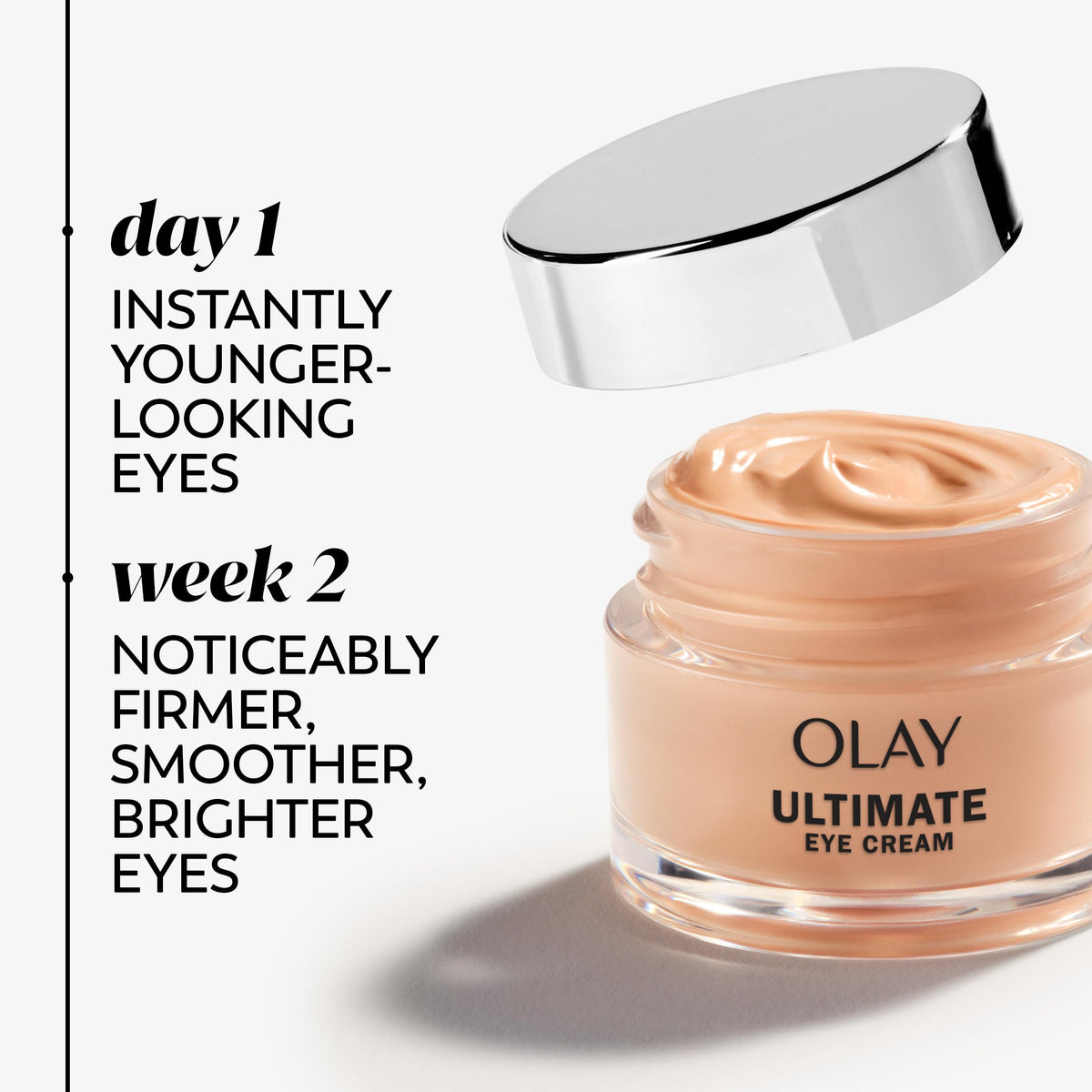 Olay Eyes Ultimate Eye Cream (13 ml / 0.4 fl oz) - 3-in-1 Treatment for Dark Circles, Wrinkles & Puffiness