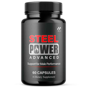 Steel Power Capsules, Official Steel Power for Men with All Natural Ingredients, Advanced SteelPower Men's Health and Wellness Vitamin Formula Pills with Maximum Strength Multivitamins (60 Capsules)