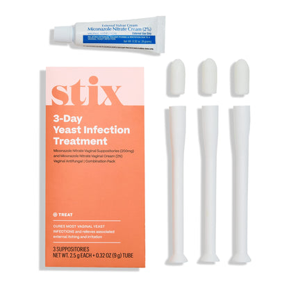 Stix 3-Day Yeast Infection Treatment for Women - Relieves External Itching & Irritation