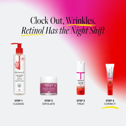 Derma E Anti-Wrinkle Smoothing Eye Cream – Retinol & Caffeine Complex