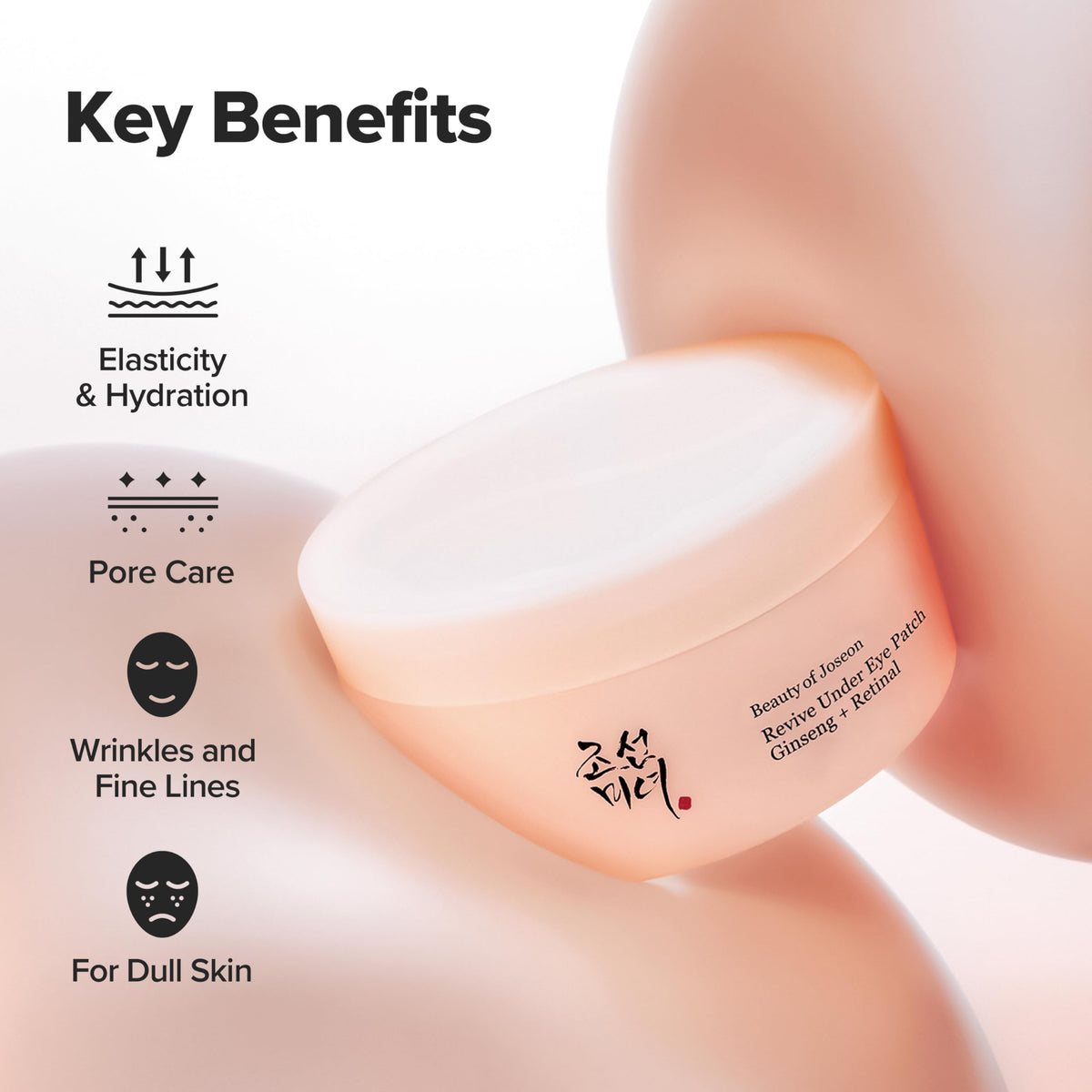 Beauty of Joseon Revive Eye Patch (60 Sheets/30 Pairs) – Retinal & Ginseng Hydrogel Masks for Dark Circles, Wrinkles & Depuffing | Korean Skincare