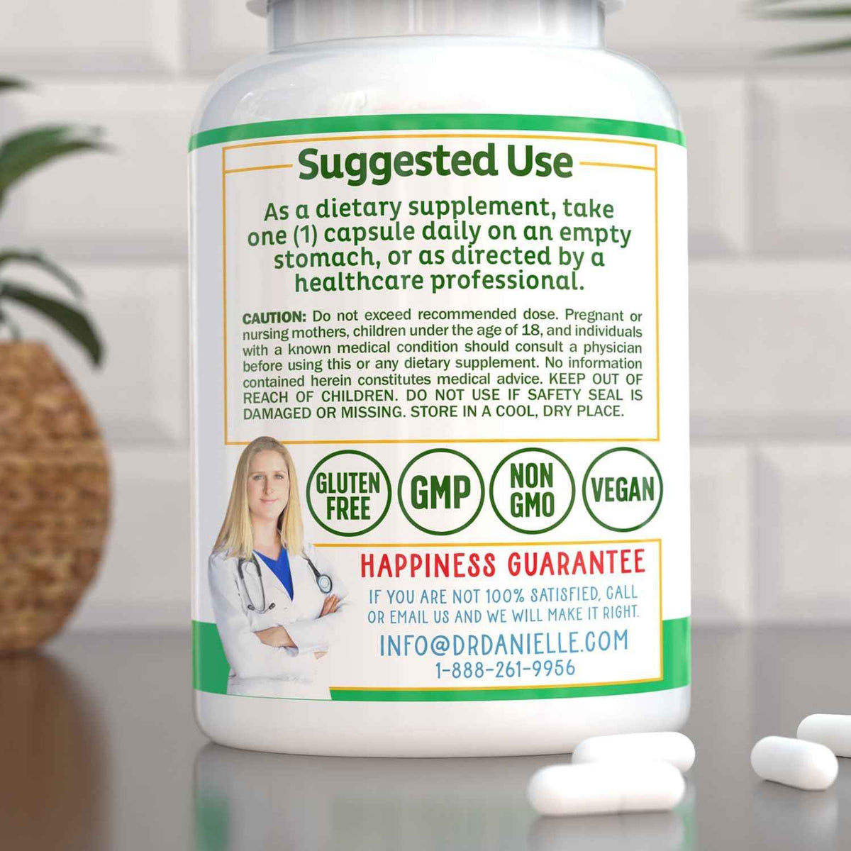 Alpha-Lipoic Acid by Dr. Danielle, Neuropathy Support, Non-GMO, Gluten-Free, Vegan, Soy-Free, Promotes Healthy Blood Sugar, Alpha R Lipoic Acid R-ALA, R-ALA, 120 Veggie Caps