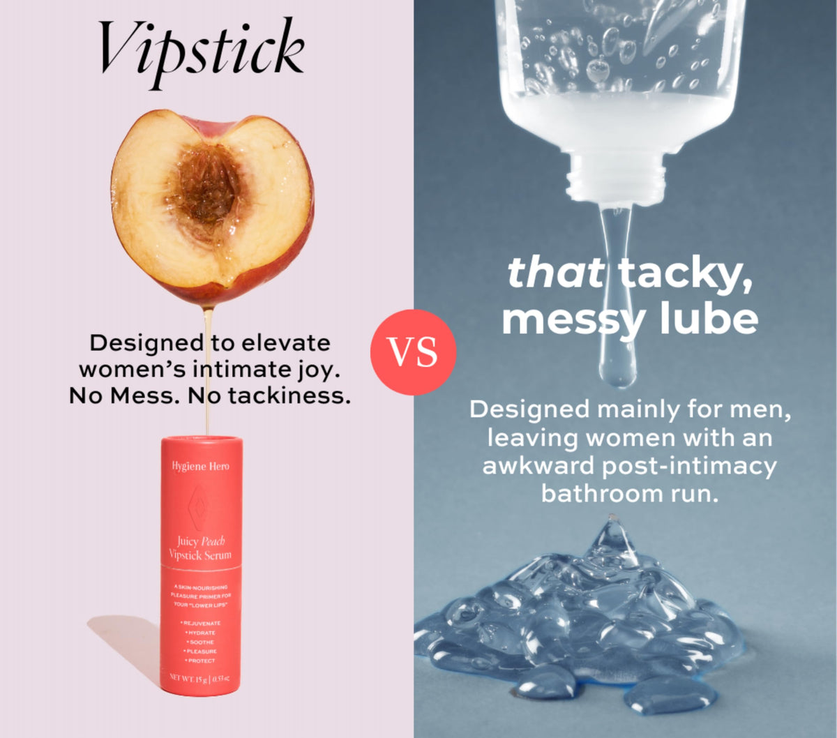 Hygiene Hero Vipstick Sexual Enhancer Serum for Women | Serum for Vulva | Intimate Grooming | Soothe, Hydrate and Protect Your Labia, Chocolate Strawberry, 0.53oz