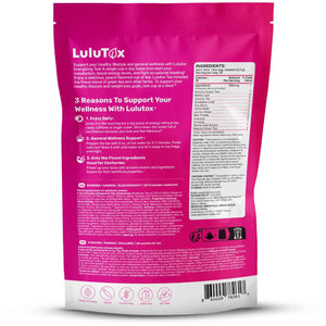Lulutox Herbal Tea Bundle - Chamomile Lavender Herbal Tea (28 Tea Bags) & Peach Herbal Tea (84 Servings) - Caffeine-Free Herbal Tea Variety Pack
