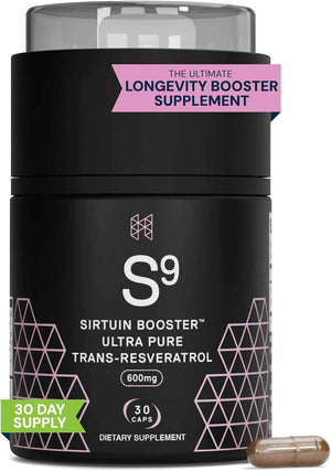 HPN S(9) Trans-Resveratrol for Antioxidant & Sirtuin Support, 30 Caps - Ultra-pure trans-resveratrol antioxidant formula supports sirtuin activity and healthy aging; 30 capsules.