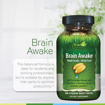 Irwin Naturals Brain Awake Focus & Concentration