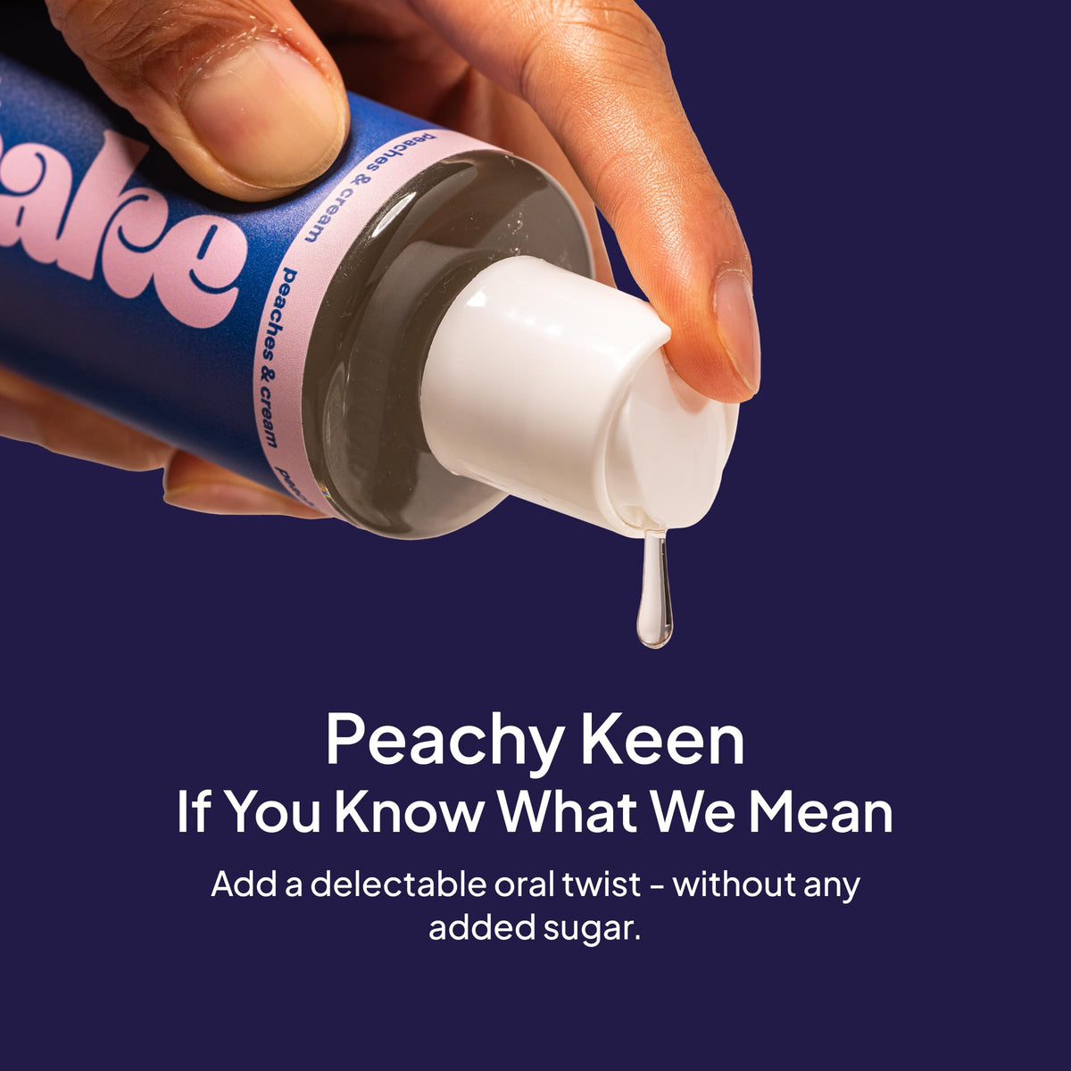 Hello Cake Peaches & Cream Flavored Personal Lubricant, 8 fl oz