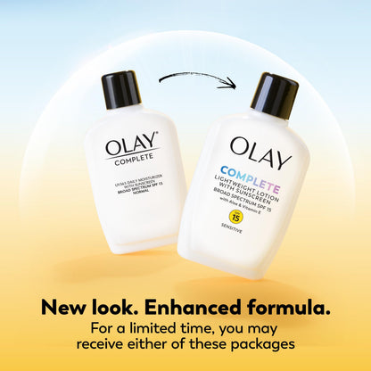 Olay Face Moisturizer, Complete All Day Moisturizer With Sunscreen Broad Spectrum SPF 15 - Sensitive, 4 fl. Oz, 1 unit
