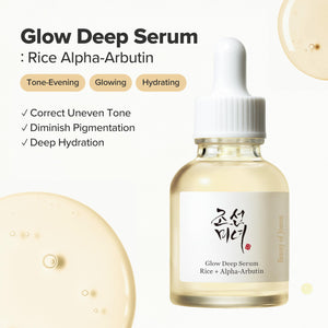 supplement products​Beauty of Joseon Glow Deep Serum Rice Alpha-Arbutin Moisturizing Uneven Skin Tone Daily Korean Skin Care for Men and Women, 60ml, 2 Fl.Oz - JerryCherryUSA