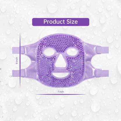 ZNÖCUETÖD Full Face Ice Mask – Gel Hot & Cold Compress for Post-Surgery Recovery, Dental Work, Facelift & Laser Treatment | Reduces Swelling & Migraines