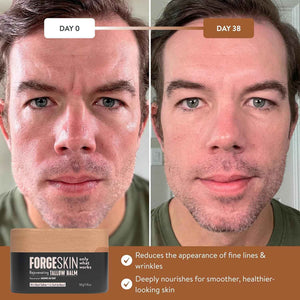 Forge Skin Wrinkle Defense Beef Tallow Balm for Men [TALLOW-BASED] Moisturizer for Face Hydration - Hydrating Anti Aging Skin Cream