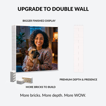 ArtPix 3D Custom Building Brick Photo Block, Personalized Gifts for Men, Dad, Him, Husband, Mom, Wife, Women, Her - Custom Picture Block for Birthday, Anniversary, Couples
