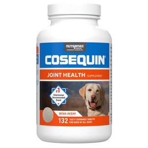 Nutramax Laboratories Cosequin Maximum Strength Joint Health Supplement for Dogs - With Glucosamine, Chondroitin, and MSM, 2 Pack, 264 Total Chewable Tablets Nutramax LaboratoriesBuy Supplements Australia