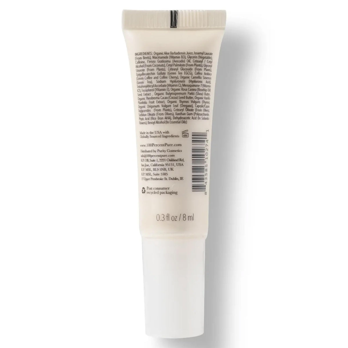 100% PURE Coffee Bean Caffeine Eye Cream – Refresh & Hydrate (10ml)