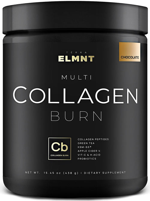 TERRA ELMNT Premium Chocolate Multi Collagen Powder for Women Weight Management 