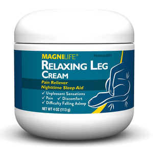 MagniLife Relaxing Leg Cream, Restless Legs, Deep Penetrating Topical for Pain, Naturally Soothe Cramping, Discomfort, and Tossing with Lavender and Magnesium - 4oz MagniLifeBuy Supplements Australia
