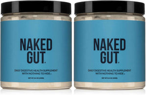 NAKED Gut - Daily Gut Health Supplement - Natural Gut Health Powder for Gut Cleanse, Digestive Support, GMO-Free, Soy-Free, Gluten-Free, Vegan and Hypoallergenic, 40 Servings