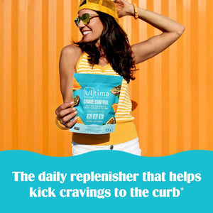Ultima Replenisher Crave Control Supplement, Tropical Fusion, 14 Stickpacks - Daily Zero Sugar Electrolyte Powder Hydration Packets with 6 Key Electrolytes & Chromax to Help Curb Cravings - Keto Friendly