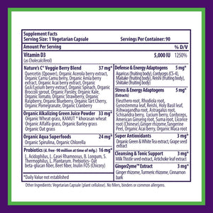 Paradise Herbs Earth's Blend Vitamin D3, Superfoods Base of Probiotics and Organic Alkalizing Greens, Veggies & Berries, 90 Vegetarian Capsules Paradise HerbsBuy Supplements Australia
