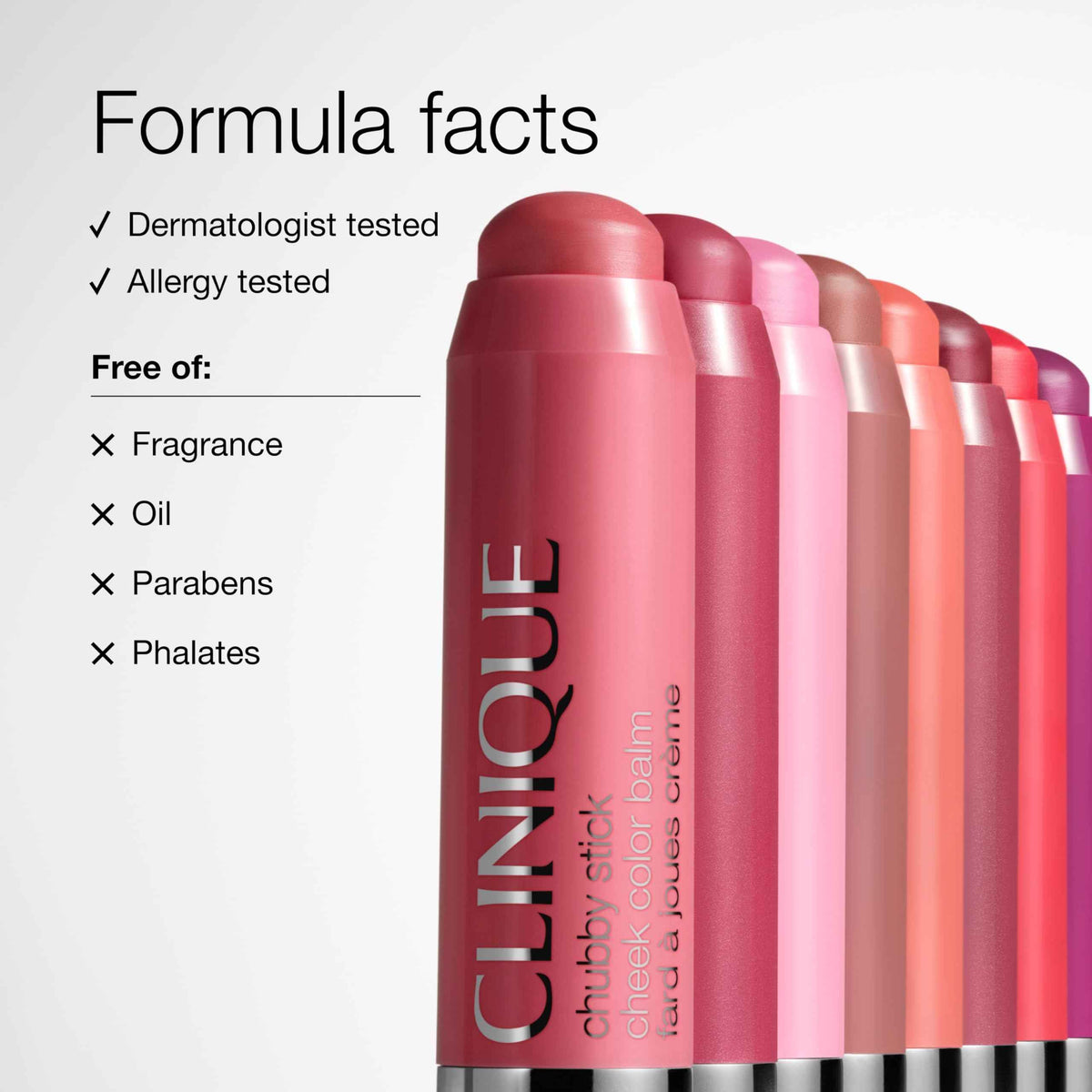 Clinique Chubby Cream Blush Stick Cheek Colour Balm | Blush For Cheeks | Long Lasting + Buildable | Create A Healthy Looking Glow | Perfect For Travel, Very Violet