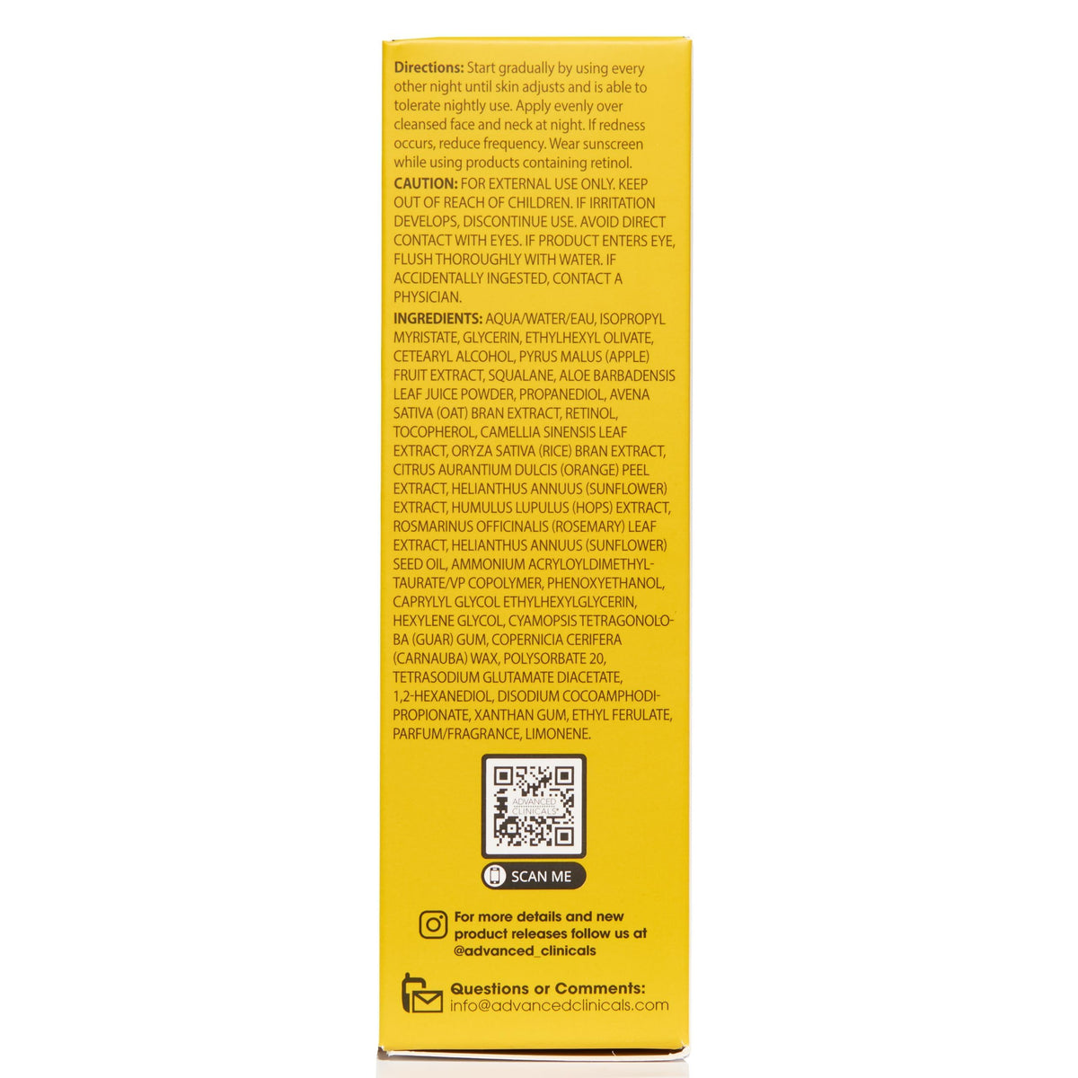 Advanced Clinicals Retinol Serum – Anti-Aging & Renewing Duo (52ml x 2)