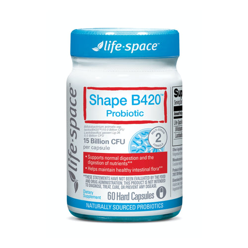 Life-Space Shape B420™ Probiotics, Clinically Studied Strains, Supplement for Women and Men