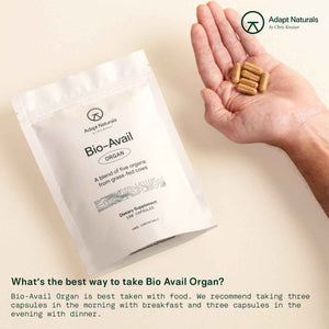 Adapt Naturals Organ Supplement, Bioavailable Grass Fed Beef Liver Capsules, Blend of Liver, Heart, Kidney, Pancreas & Spleen, Support Liver Cleanse Detox & Repair - Source of CoQ10-30 Days Supply
