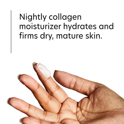 PCA SKIN Hydrating Collagen Cream for Face, Collagen Hydrator Night Cream, Hydrates and Firms Dry Mature Skin, Made with Shea Butter, Olive Fruit Oil, and Sweet Almond Fruit Extract, 1.7 oz Tub