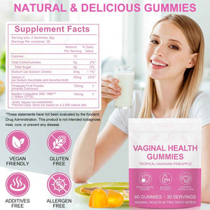 Vital Vaginal Probiotics Source Feminine Gummies,Premium Feminine Balance Gummies,Probiotic Gummies for Prenatal & Postnatal Women - Probiotics for Digestion, pH Balance, Gut Health, Immune Support