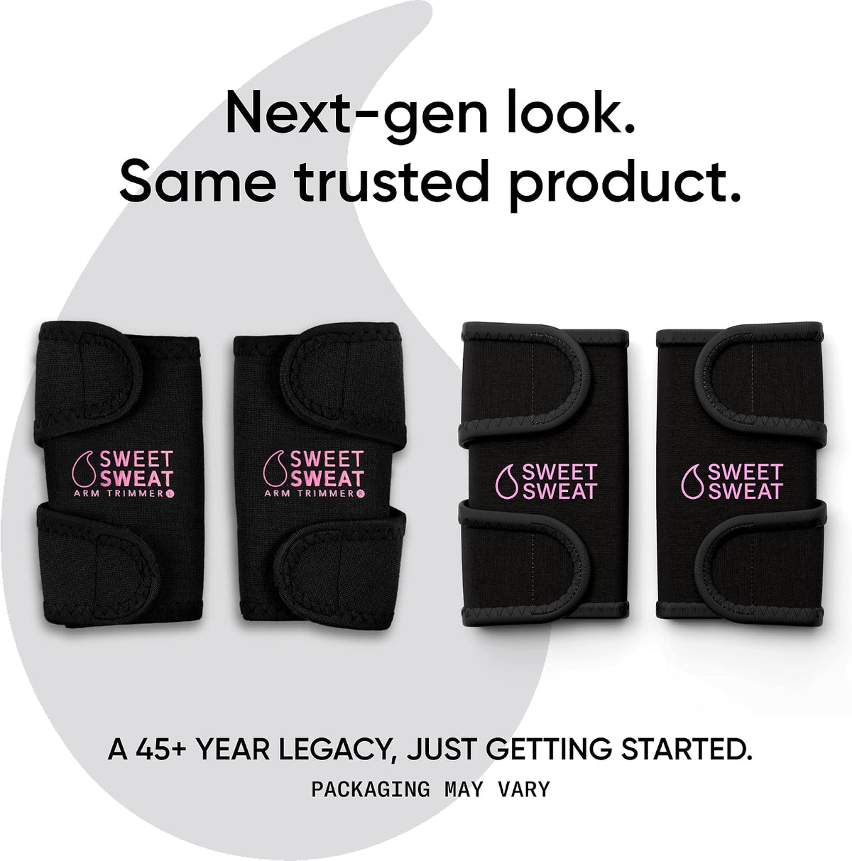 Sports Research Sweet Sweat Arm Trimmers - Premium Sweat-Enhancing Arm Wraps for Women & Men - 3 Adjustable Sizes