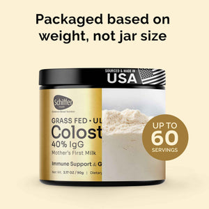 Premium Colostrum Supplement Highest IgG for Gut Health, Immune Support & Recovery Superfood, Anti-Age - Pure Grass-Fed Bovine Colostrum Powder