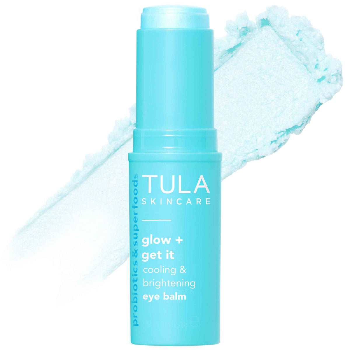 TULA Skin Care Eye Balm Glow & Get It - Dark Circle Treatment, Instantly Hydrate and Brighten Undereye Area, Portable and Perfect to Use On-the-go, 0.35 oz.
