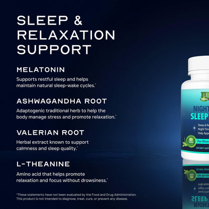 Weight Loss Pill Night Time Sleep Shred Fast Fat Burner, Appetite Suppressant Aid Carb Blocker Metabolism Booster Support Supplement for Women Men with Melatonin White Kidney Bean Ashwagandha 60 Caps
