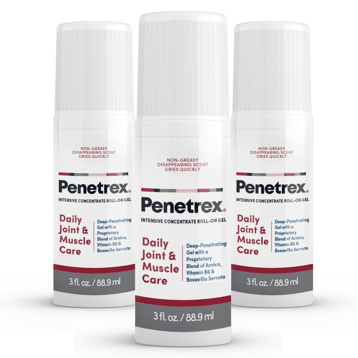 Penetrex Roll-On Gel, 3 Oz. (Pack of 3)