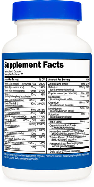 Nutricost Multivitamin for Men 120 Capsules - Vitamins and Minerals for The Healthy Man NutricostBuy Supplements Australia