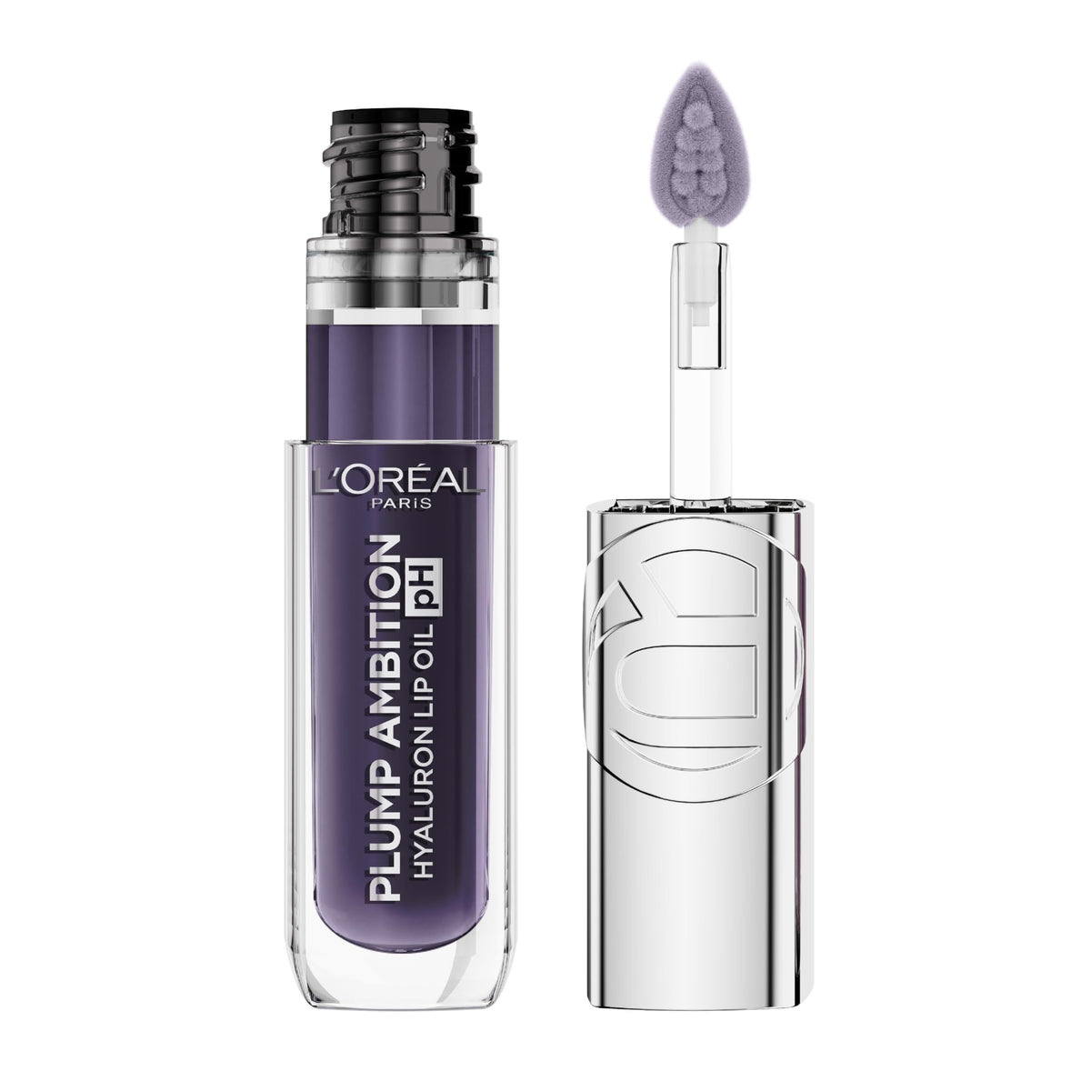 supplement products​L'Oreal Paris Plump Ambition pH Hyaluron Lip Oil, Color Shifting Lip Tint with 24HR Hydration, Volumizing Shine and Lasting Color, 090 pH Berry Noir - JerryCherryUSA