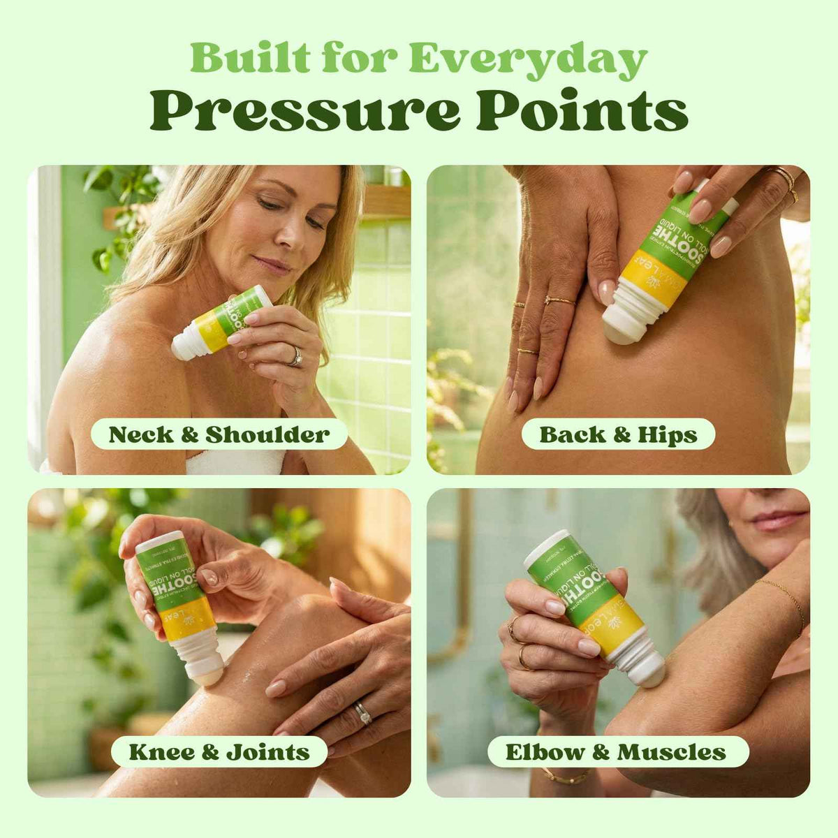 SomaLeaf Soothe Roll-On, 1500 MG, Extra Strength, Natural Comfort for Muscles, Hips, Joints, Neck, Back, Elbows, Fingers, Hands, and Knees