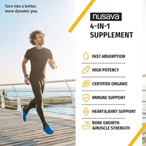 NUSAVA Strawberry Flavored D3 K2 Liquid Drops and Vanilla Flavored D3 K2 Liquid Drops Bundle - Potent Liquid Vitamins for Heart, Joint, Bone, Muscle, & Immune Support - Non-GMO, Gluten-Free, 2pk Each