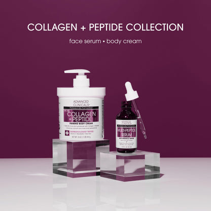 Advanced Clinicals Multi Peptides Serum – Collagen Support & Hydration (52ml x 2)