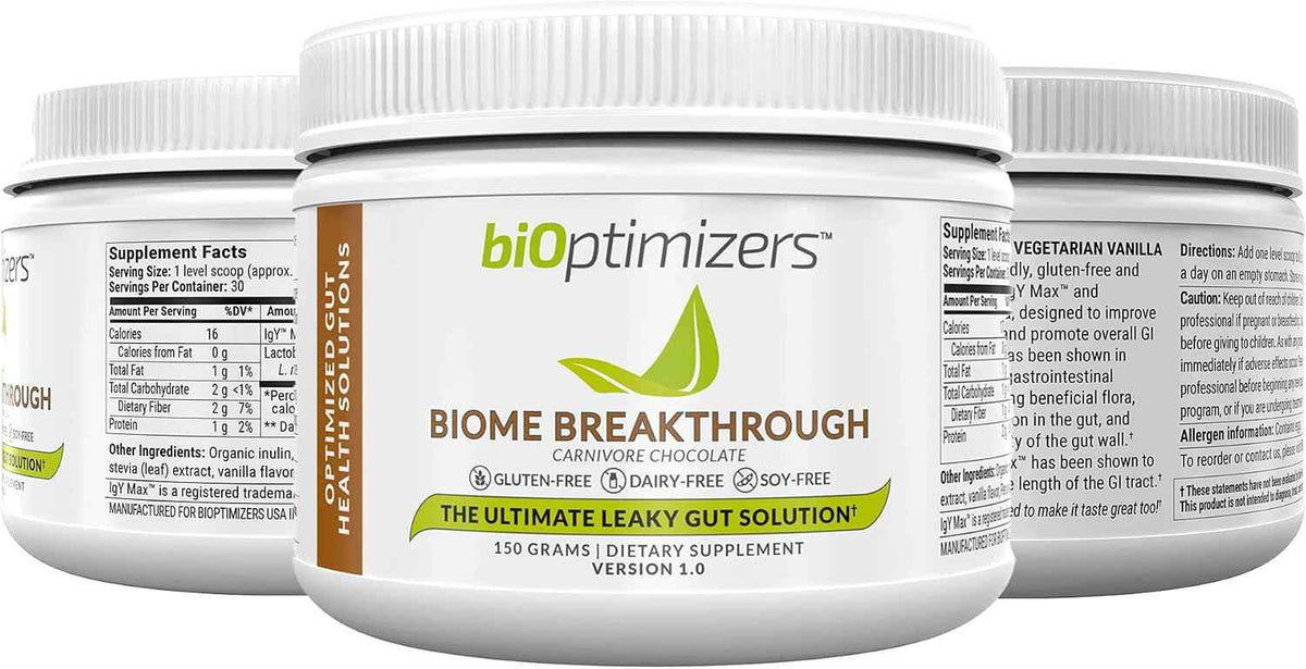BiOptimizers The Ultimate Gut Health Stack - Chocolate, Promotes and Levels Gut Health