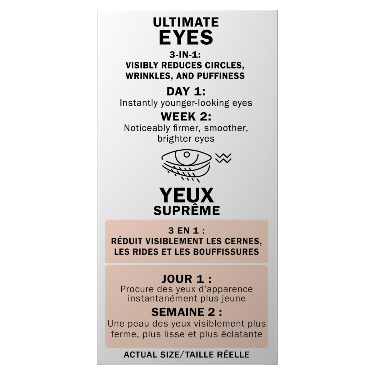 Olay Eyes Ultimate Eye Cream (13 ml / 0.4 fl oz) - 3-in-1 Treatment for Dark Circles, Wrinkles & Puffiness