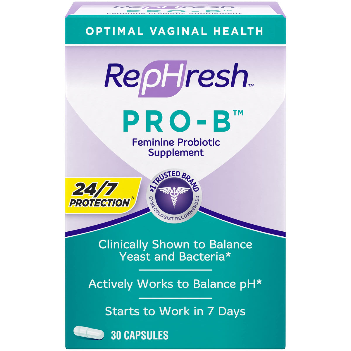 RepHresh Pro-B Probiotic Feminine Supplement - 5 Pack