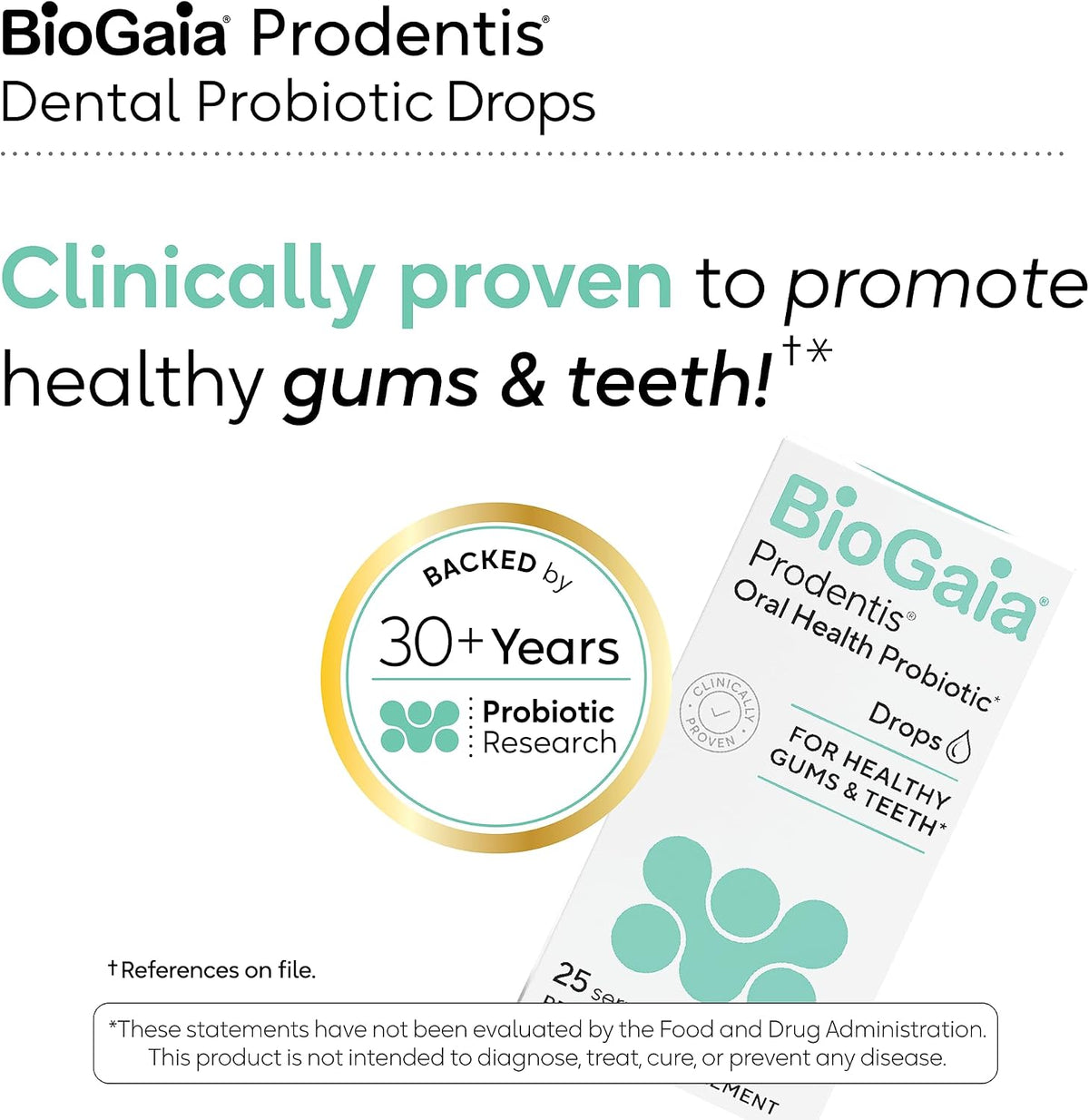 BioGaia Prodentis Oral Probiotic Drops for Teeth & Gums and Bad Breath - Dental Hygienist-Recommended - Promotes Healthy Gums & Improves Oral Health - Fights Bad Breath - Dental Probiotic 5mL