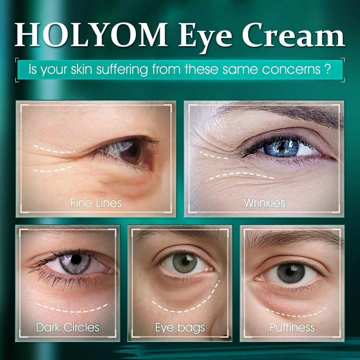 HOLYOM Advanced Eye Cream - Instant Firming & Tightening (1 oz)